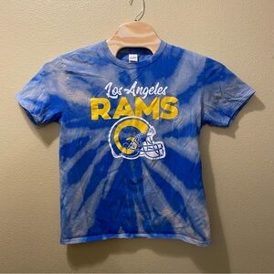 Men’s Large NFL Gildan LA Los Angeles Rams Upcycled Bleached Tie Dye Shirt